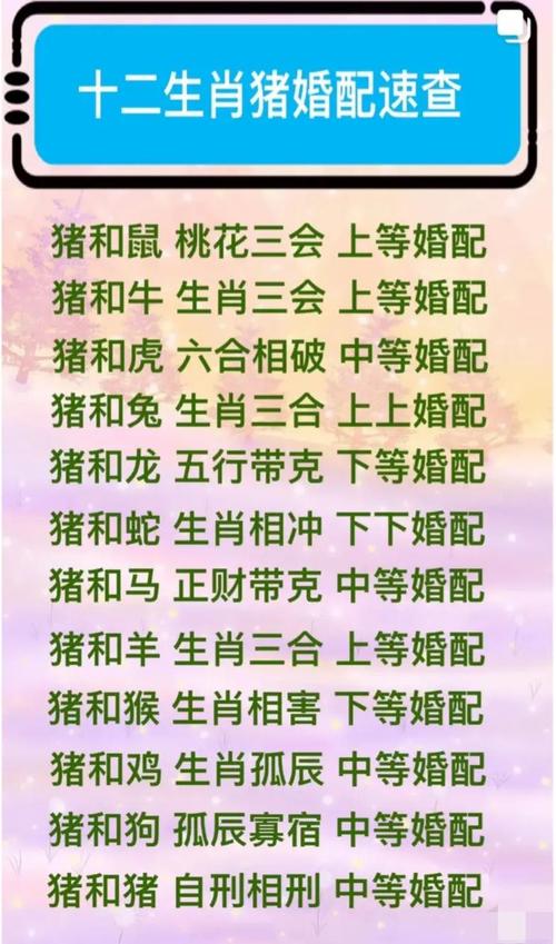 什么生肖跟猪最合得来-什么生肖跟猪最合得来婚姻